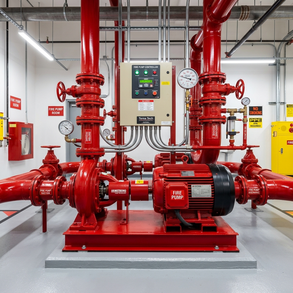 Fire pump installation, annual flow testing and maintenance in Long Island